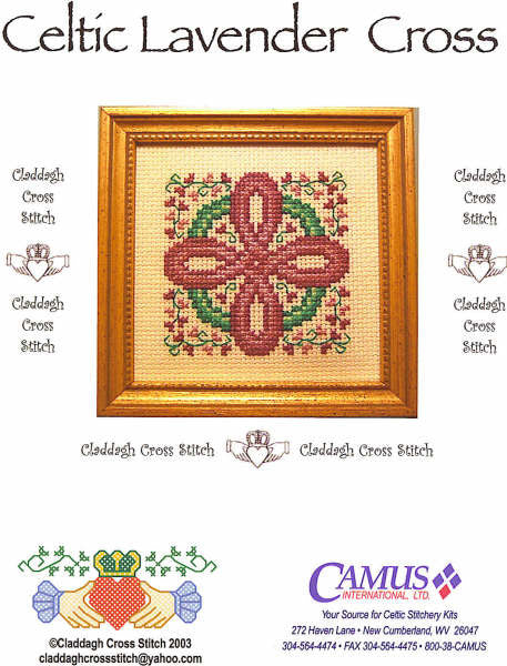 Celtic Lavender Cross
