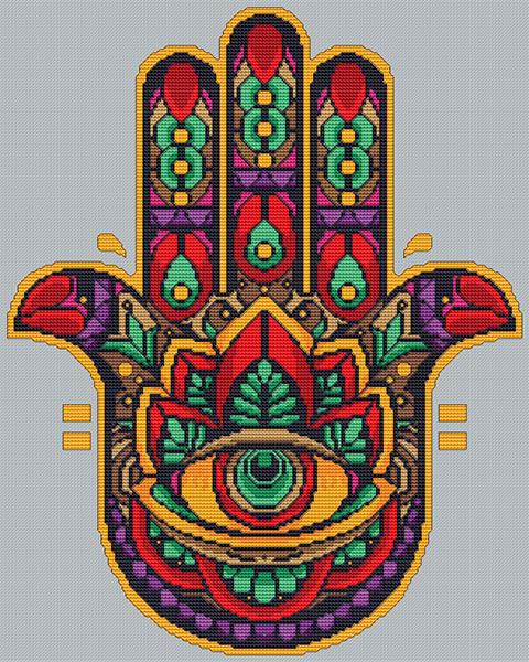 Floral Hamsa