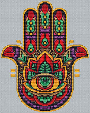 Floral Hamsa