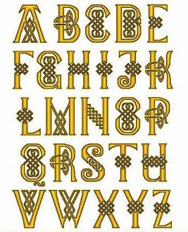 Celtic Knot Alphabet Letters S Letter Logo In True Celtic Knot Spiral